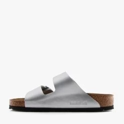 Birkenstock ARIZONA SILVER BIRKO-FLOR -Fashion Shoe Store B73 3
