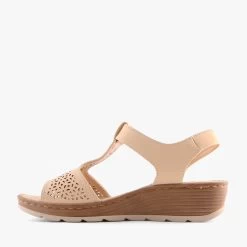 MELSA BEIGE -Fashion Shoe Store D818 3