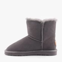 BUTTON UGG DARK GREY -Fashion Shoe Store F161 3