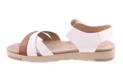 ZORA WHITE/TAN -Fashion Shoe Store I1554.WHT 2