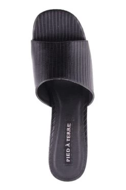 ZAHRA BLACK REPTILE -Fashion Shoe Store L3639.BLK 5