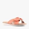 FABRIC ORANGE LINEN -Fashion Shoe Store Q2112 1