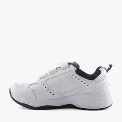 DEFY SENIOR WHITE/NAVY VELCRO -Fashion Shoe Store RM164 3