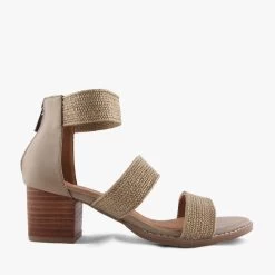 FITTING KHAKI RAFIA -Fashion Shoe Store S1663.KHA 2