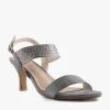 NUKE GREY SATIN -Fashion Shoe Store S1752 1