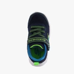 Skechers CF- MINI TRAINER INF NAVY/LIME -Fashion Shoe Store SC586 4