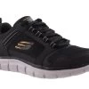 Skechers TRACK-KNOCKHILL BLACK/GOLD -Fashion Shoe Store SM327.BLK 3