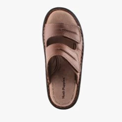 Hush Puppies SLIDER BROWN -Fashion Shoe Store TM49 4jpg